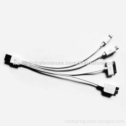 1 to 4 USB Cable for iPhone 4/5/Samsung/Android USB Port, Lightweight, Easy to Carry